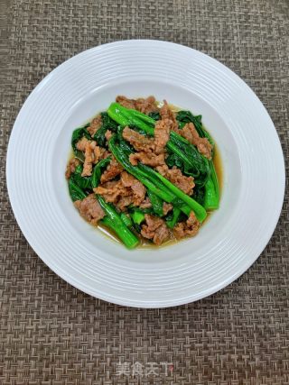 菜心炒牛肉的做法步骤：13