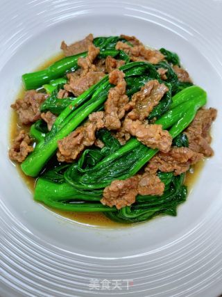 菜心炒牛肉的做法步骤：14