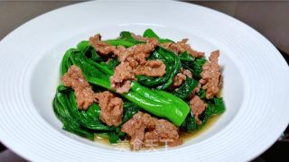 菜心炒牛肉的做法步骤：15
