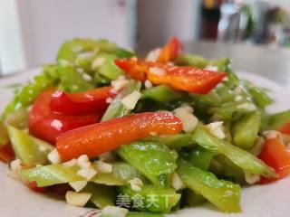 红椒炒苦瓜的做法