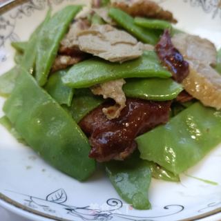 扁豆炒烤鸭的做法步骤：12