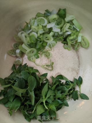 菜心腊肠炒饭的做法步骤：4