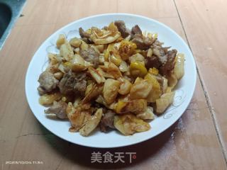 瓜皮炒肉的做法步骤：6