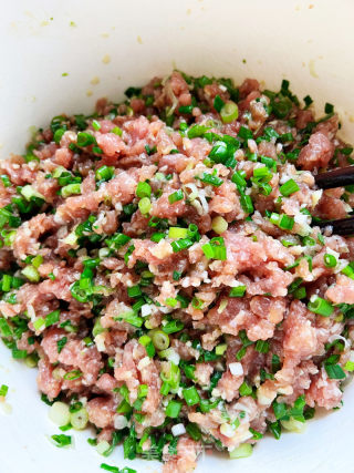 香葱肉包子的做法步骤：4