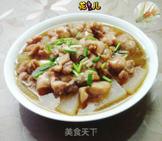 鸡琵琶腿肉蒸冬瓜的做法