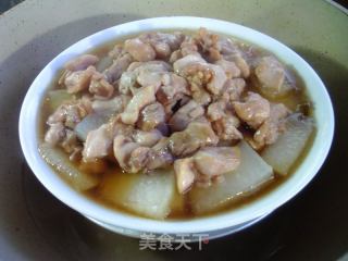 鸡琵琶腿肉蒸冬瓜的做法步骤：14