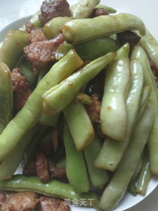豆角炒肉的做法步骤：5