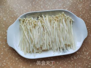 金针菇豆腐蒸牛肉的做法步骤：5