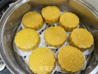 南瓜豆沙饼的做法步骤：4