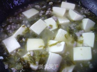 咸菜肉末豆腐羹的做法步骤：10