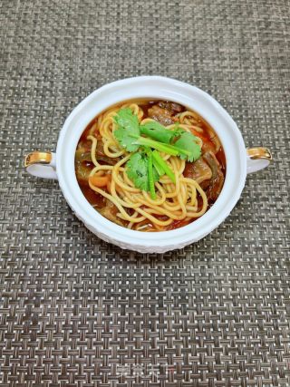 番茄牛腩焖面的做法步骤：17