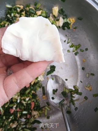 韭菜馅素饺子的做法步骤：4