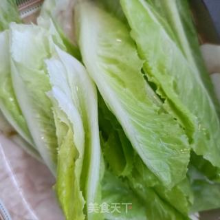 蚝油罗马生菜的做法步骤：2