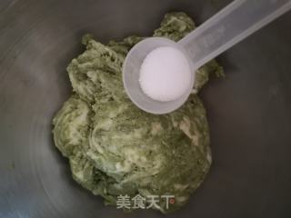 抹茶红豆面包卷的做法步骤：4