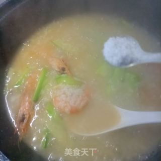 丝瓜鲜虾粥的做法步骤：11