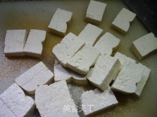 咸菜蘑菇煮豆腐的做法步骤：3