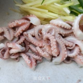 葱姜拌章鱼的做法步骤：9