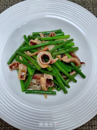 蒜苔炒干鱿鱼的做法步骤：14