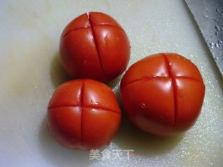 番茄肥牛片花菜汤的做法步骤：3