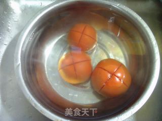 番茄肥牛片花菜汤的做法步骤：4