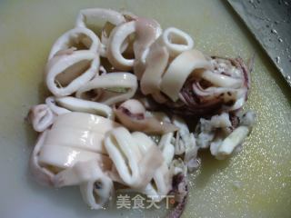鱿鱼花菜羹的做法步骤：5