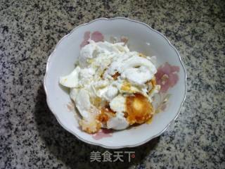 咸鸭蛋夜开花羹的做法步骤：2
