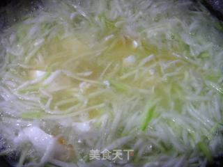 咸鸭蛋夜开花羹的做法步骤：8