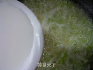 咸鸭蛋夜开花羹的做法步骤：11