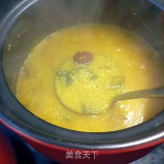 银栗南瓜小米粥的做法步骤：12