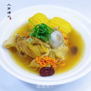 虫草花猪骨汤的做法步骤：10