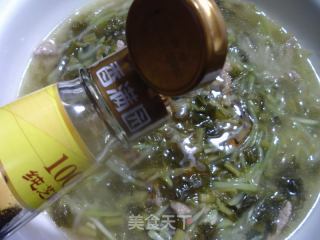 咸菜瘦肉夜开花羹的做法步骤：11