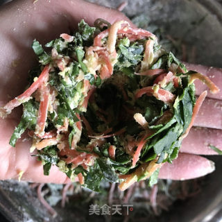 菠菜红萝卜菜团的做法步骤：5