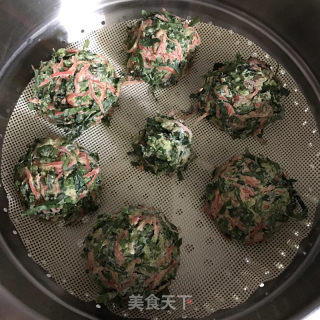 菠菜红萝卜菜团的做法步骤：6