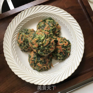 菠菜红萝卜菜团的做法步骤：10