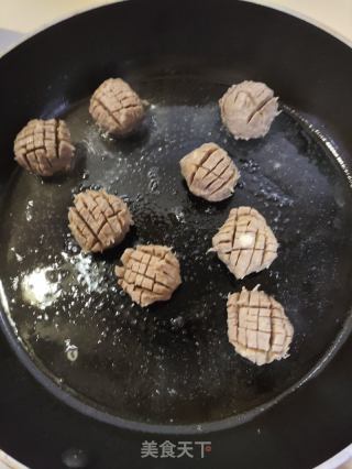 香煎牛肉丸的做法步骤：5