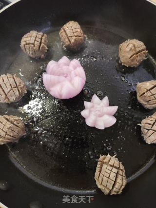 香煎牛肉丸的做法步骤：6