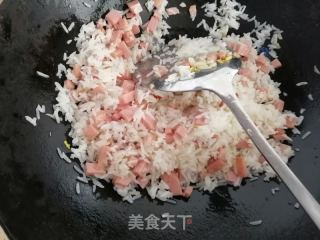 金银蛋炒饭的做法步骤：5