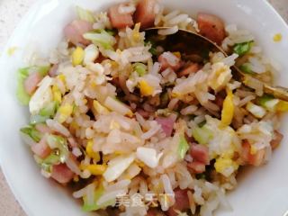 金银蛋炒饭的做法步骤：9