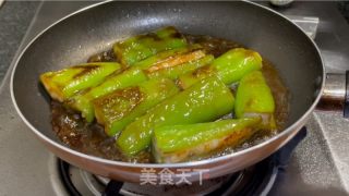 虾滑酿青椒的做法步骤：13