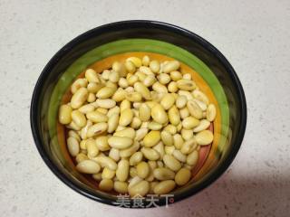 青菜炒黄豆的做法步骤：3