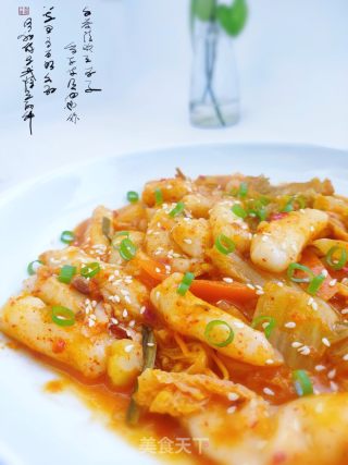 辣炒年糕的做法步骤：1