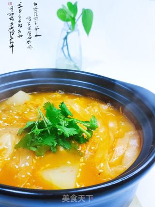 砂锅辣白菜冬瓜汤的做法步骤：7