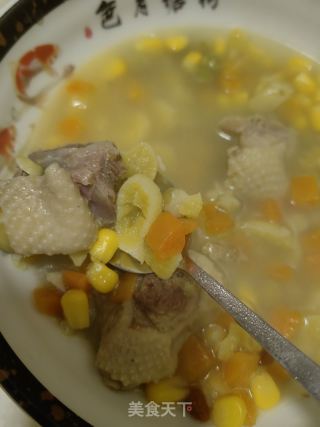 白果鸡肉蔬菜汤的做法