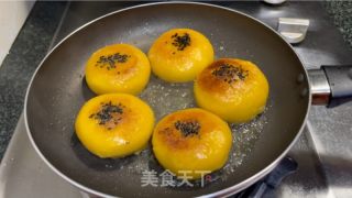 肉松芝士南瓜饼的做法步骤：19
