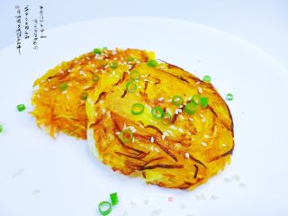 土豆丝鸡蛋饼的做法