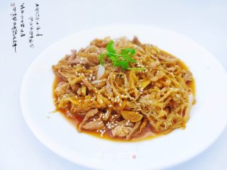 酸菜炒肉丝的做法步骤：6