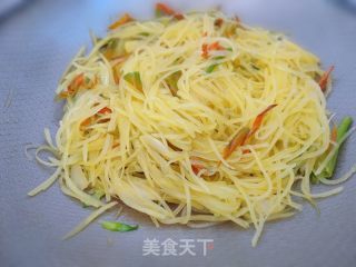 酸辣土豆丝的做法步骤：8