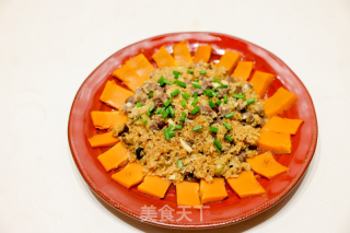 西班牙混合橄榄南瓜蒸糯米牛肉的做法步骤：12