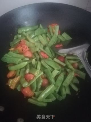 豆角炒肉的做法步骤：5
