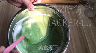 椰香抹茶瑞士卷，手把手教你做蛋糕卷，清新抹茶香与椰香交融。的做法步骤：16